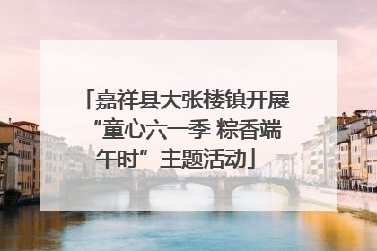 嘉祥县大张楼镇开展“童心六一季 粽香端午时”主题活动